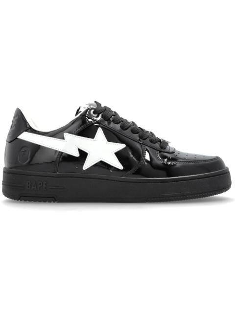 A Bathing Ape Bape Sta #1 Black White Patent Leather