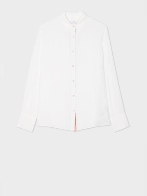 Silk 'Spray Swirl' Placket Shirt