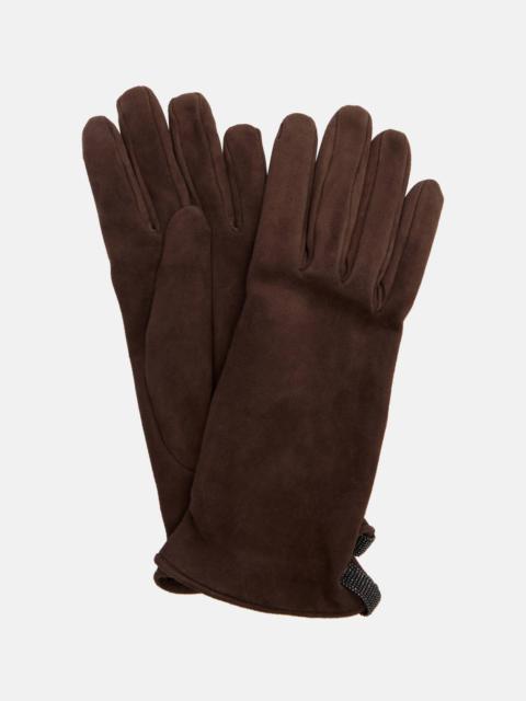 Monili suede gloves