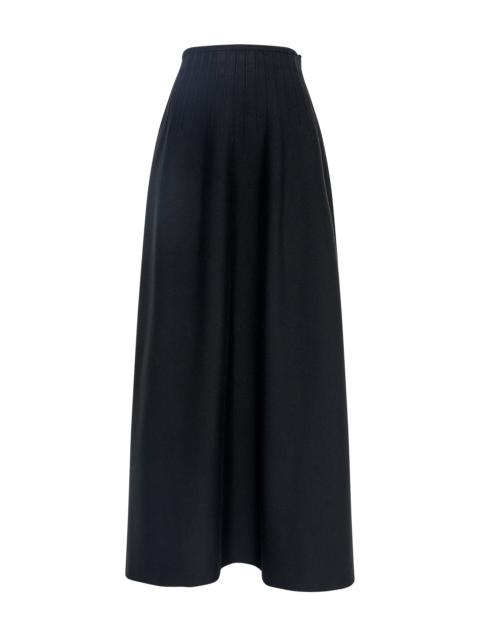 Annamaria Knit Maxi Skirt in Black Silk