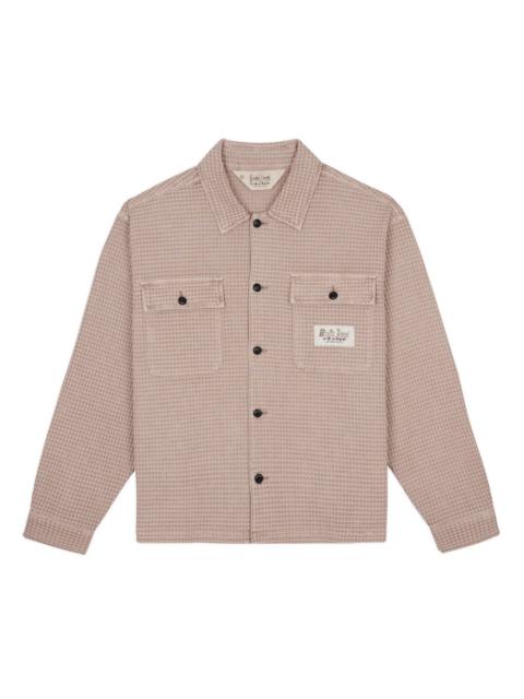 Waffle Button Front Shirt - Sand