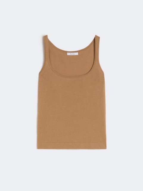 Cotton yarn sleeveless jumper - DESERT