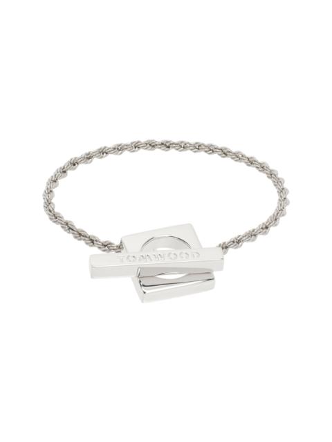 Silver Square Rope Bracelet