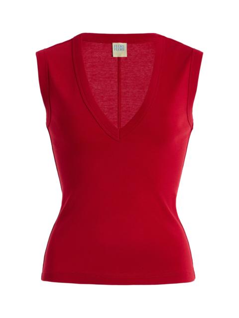 Dewi Cotton Tank Top red
