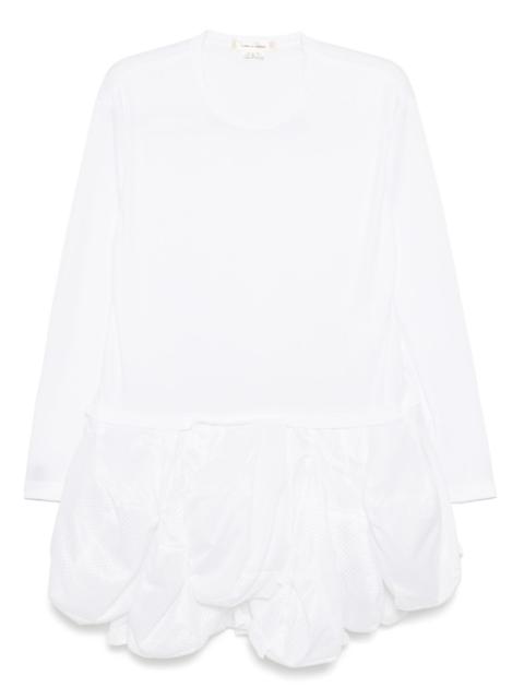 long-sleeved ruffle dress