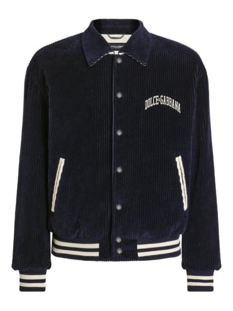 corduroy varsity jacket