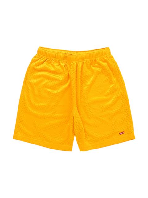 Supreme Small Box Baggy Mesh Short Gold