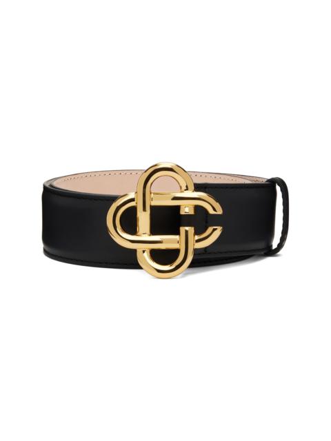 Black CC Logo Buckle Belt