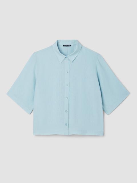 Organic Handkerchief Linen Elbow-Sleeve Shirt
