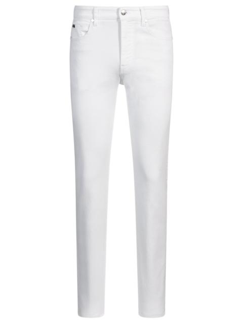 DELAWARE SLIM-FIT JEANS IN WHITE COMFORT-STRETCH DENIM