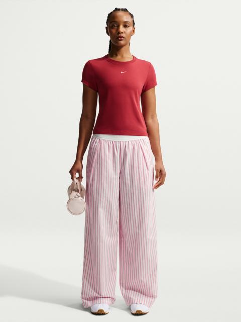 Nike Sportswear Chill Poplin Women's Loose Mid-Rise Woven Striped Pants