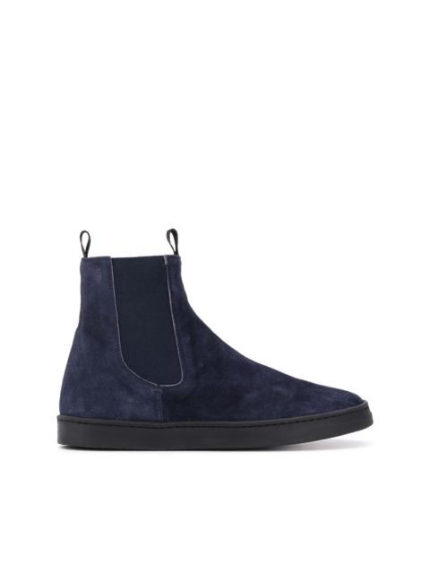 suede sneaker boots