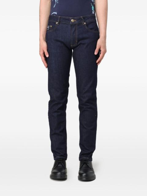 logo-patch five-pocket jeans