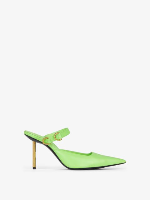 VOYOU SLINGBACKS IN LEATHER