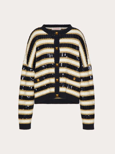 EMBROIDERED KNIT JACKET