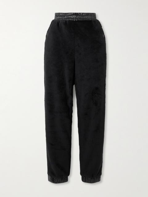Shell-trimmed Fleece Tapered Sweatpants