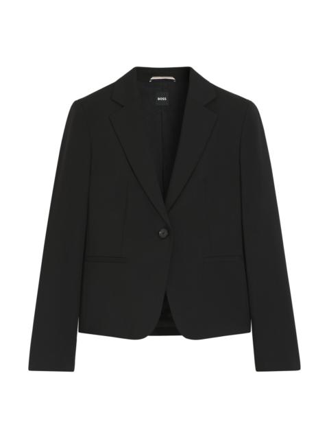 REGULAR-FIT BUTTON-UP JACKET IN VIRGIN WOOL