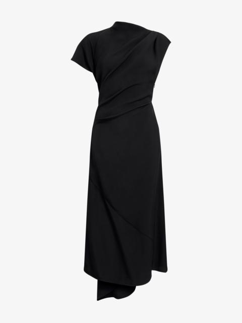 Hallie Dress in Hammered Viscose