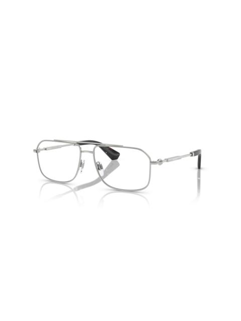 burberry 56mm Rectangle optical glasses in Silver at Nordstrom