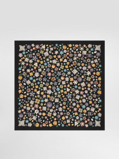 70x70 silk twill scarf