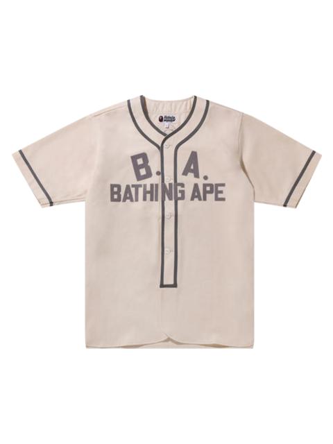 BAPE Baseball Shirt 'White/Ivory'