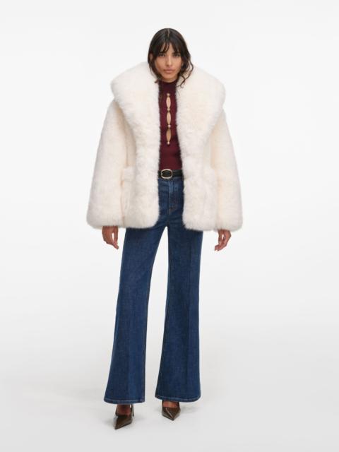 White Faux Fur Coat