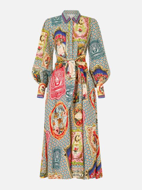 WAIST TIE SHIRT DRESS