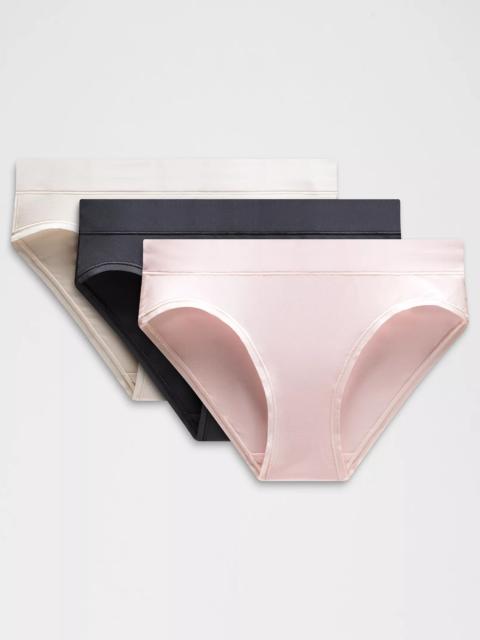 UnderEase Mid-Rise Bikini Underwear *3 Pack