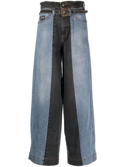 high-rise wide-leg jeans
