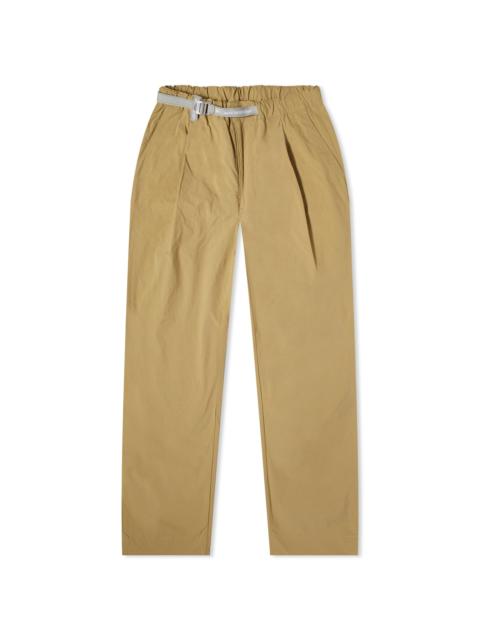 and wander Nylon Chino Tuck Tapered Pants