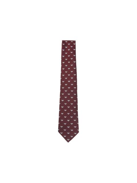 bordeaux logo-motif tie