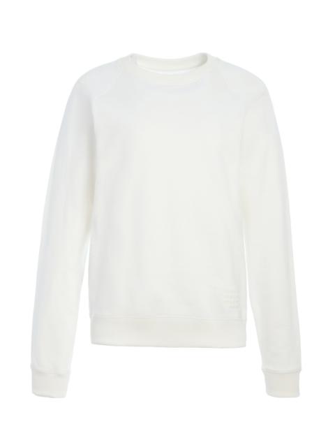 Royston Sweatshirt in White Fine Cotton