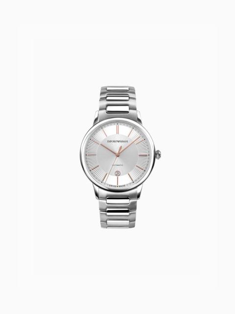 SWISS MADE AUTOMATIC STAINLESS STEEL WATCH