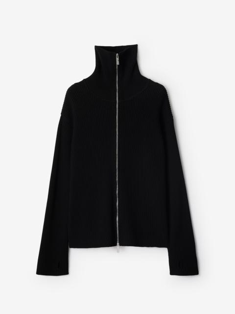 Wool Blend Zip Sweater