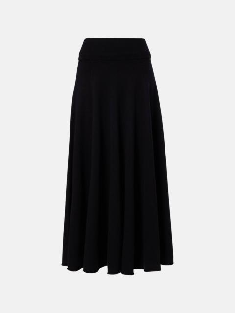 N°313 Twirl cashmere-blend maxi skirt