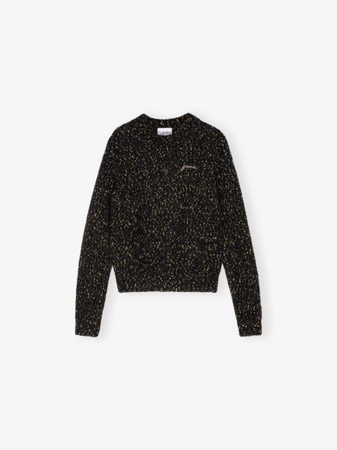 BLACK O-NECK SWEATER