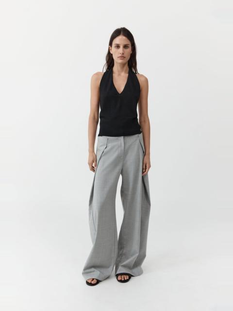 Tailored Fold Pants - Concrete