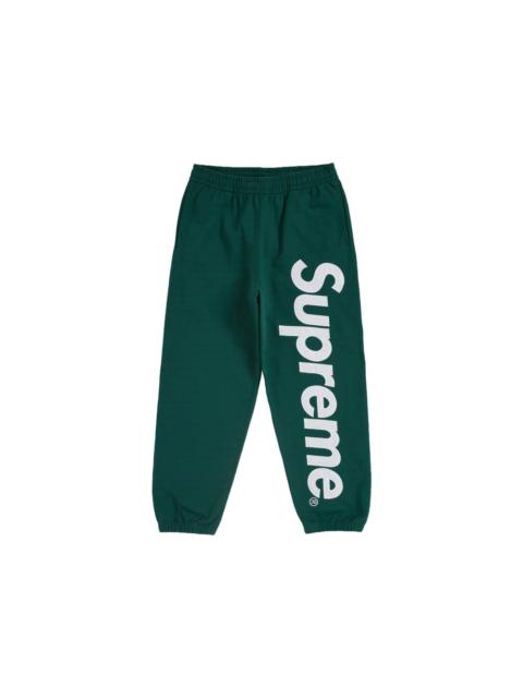 Supreme Satin Applique Sweatpant FW24 Dark Green