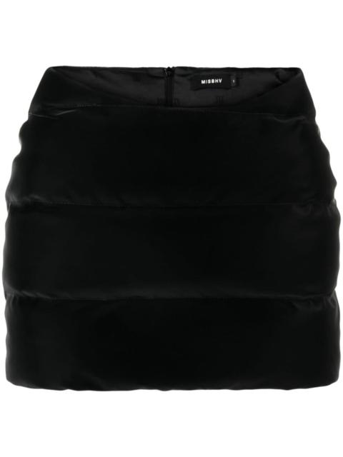 Puffer Trinity Latex padded miniskirt