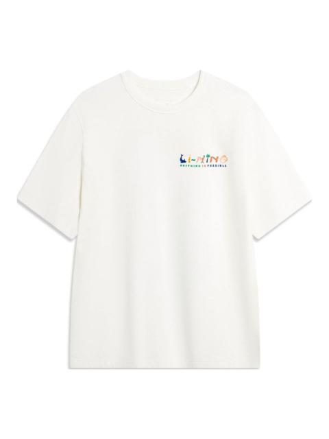 Li-Ning Anything Is Possible Graphic T-shirt 'White' AHSU307-4