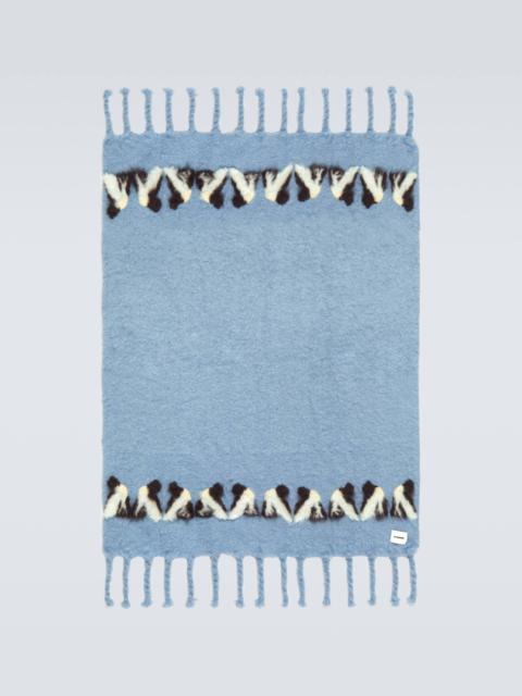 Mohair and wool-blend scarf