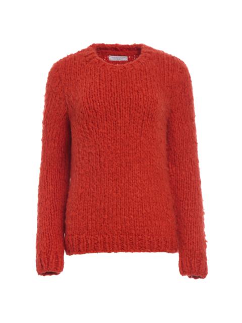 Lawrence Knit Sweater in Antelope Orange Welfat Cashmere