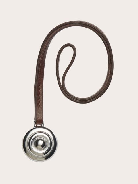 BAG CHARM DARK BROWN