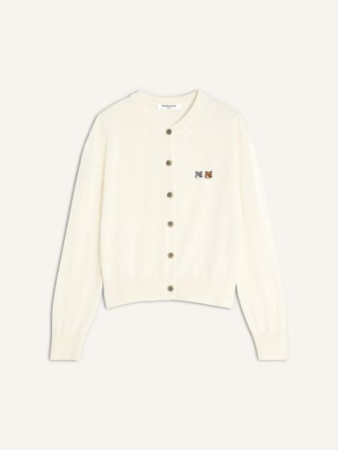 DOUBLE FOX HEAD MERINO CARDIGAN