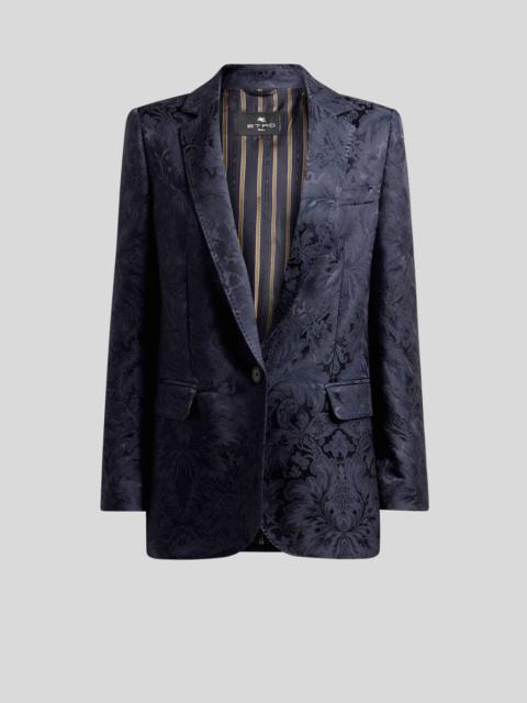 SILK-BLEND JACQUARD JACKET