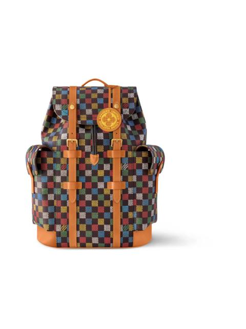 Louis Vuitton Christopher MM LV Vers Damier Ebene Multicolor