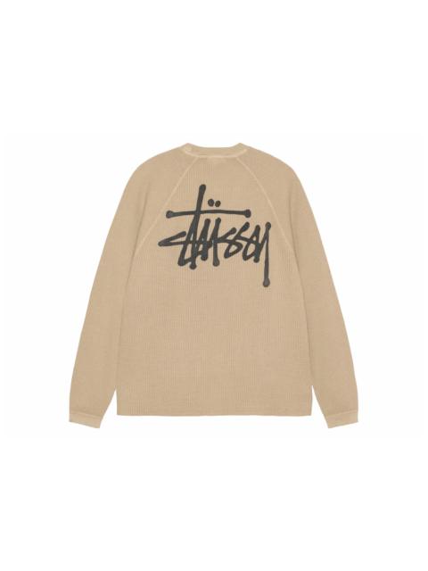 Stussy Raglan Thermal L/S Crew Sand