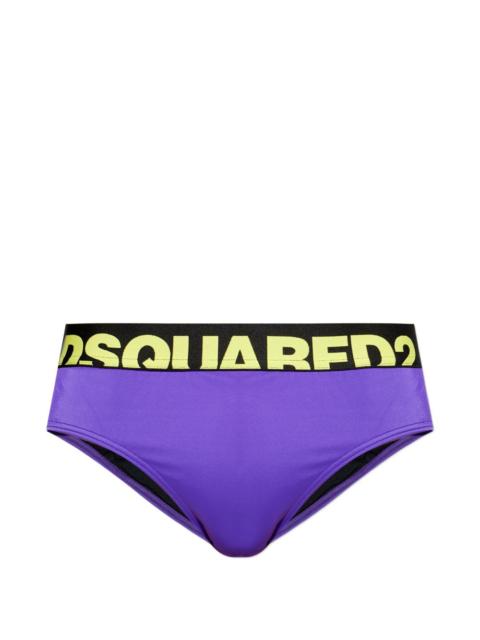 logo-waistband swimming trunks