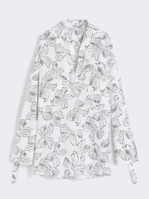 SANSA Printed cotton shirt dress