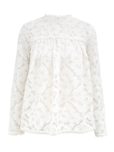 ILLUMINATE LACE GATHERED TOP